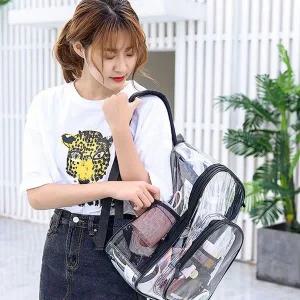 투명 클리어 백팩 블랙 비치백 여름가방 비치백