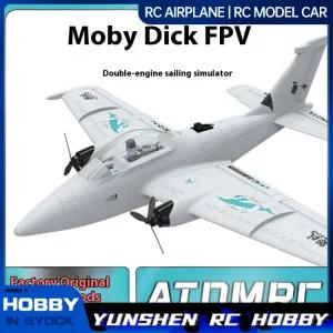 무선RC 비행기 Fpv C1200 화이트 고래 듀얼 엔 오버 원격 제어 Diy 장거리 고정 날개 모델