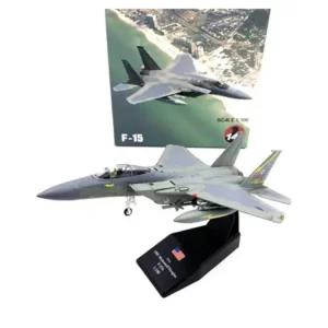 무선RC 자동차 1/100 스케일 미국 F15 A 전투기 다이트 금속 합금 항공기 비행기 모델 장난감