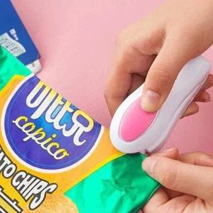 가정용 휴대용 미니실링기 미니 실링기 커팅기 초소형 야외활동 캠핑 과자 봉지 봉투 필름 비닐 밀봉기 접