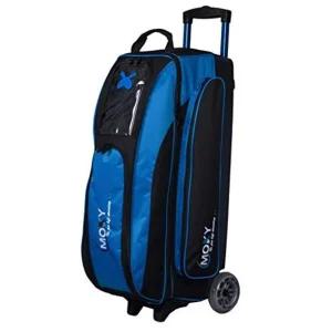 Bowlerstore Products Moxy 블레이드 트리플 롤러 볼링 백 - 일렉트릭 블루/블랙 714004