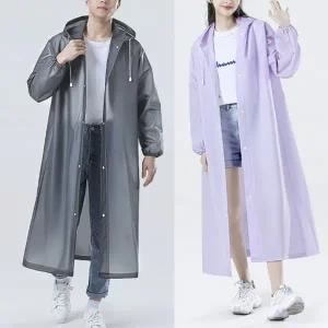 여자 남자 EVA 레인코트 패션 경량 우비 롱우비 캠핑우비 코트우의