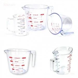 홈베이킹 베이커리 투명 PC 비커 계량컵 눈금컵 용량 225ml 250ml 500ml