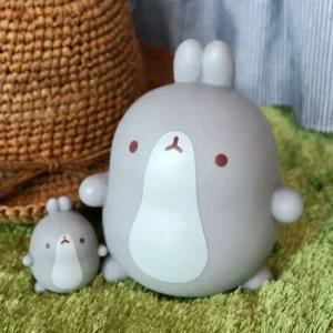 문구 몰랑과 오랜친구들 저금통 회색 몰랑이 1개