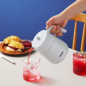 써모스 보온보냉 테이블티포트 TTE-700K 700ml 찻주전자 티거름망