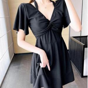 [HYIJPDQY_4B]빅사이즈 원피스형 수영복 블랙 2XL