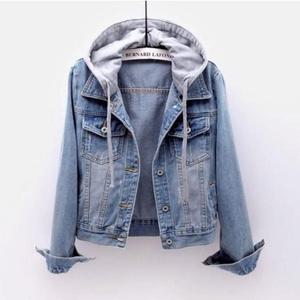 [아우트]봄가을 후드 청자켓 탈부착 데님자켓 DHH-B26