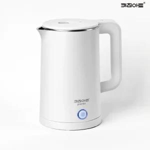 키친아트 프리미오 304스텐 이중 보온주전자 화이트 1.8L