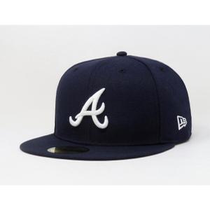 뉴에라 [슈즈네][정품] MLB 어센틱 애틀랜타 브레이브스 로드(어웨이) 야구모자 엠엘비 메이저리그 선수모자 5950-브레이브스-17ROAD