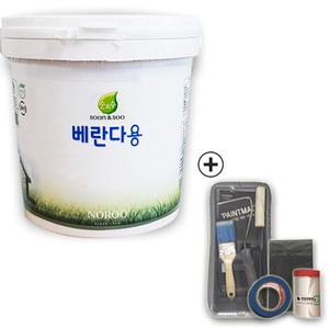 노루페인트 순앤수 친환경 수성페인트 2L 베란다용 무광 풀세트