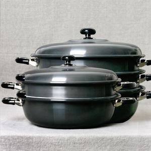 만능 대형 2단 찜솥 찜기 34 만두 대게 찜냄비 킹크랩 수육 옥수수 업소용