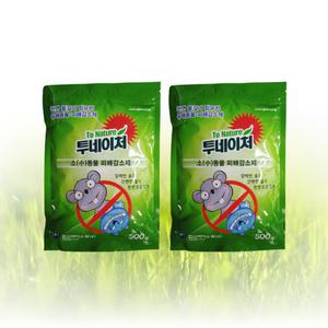 고양이 퇴치제 투네이처 500g 2개 세트 쥐 퇴치법 싫어하는 냄새 기피제 약 트랩 두더지 길