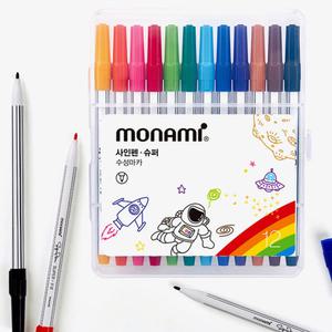 모나미 사인펜 슈퍼 12색