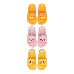카카오프렌즈 페이스 슬리퍼 춘식이 라이언 어피치