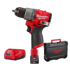 밀워키 M12 FPD2-201X 충전 해머드릴 GEN3 12V 2.0Ah 배터리 1개 세트