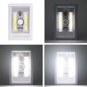 코드없는 비상등 디머등 밝기조절 원형디머 조명 2구 디머등 디머스위치 COB LED