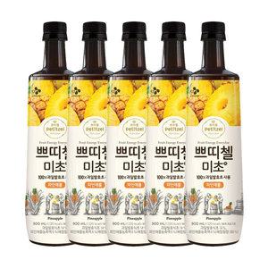쁘띠첼 미초 파인애플 900ml x 5개