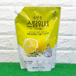 자연퐁 스팀워시 4X주방세제 레몬향 1L / 강한 세정력