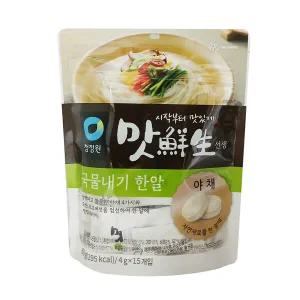 청정원 맛선생 야채 60g x 4봉(4gX60입) / 동전육수 코인육수 국물내기 한알