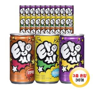 일화 탑씨 190ml 오렌지10+파인애플10+포도10 총30개
