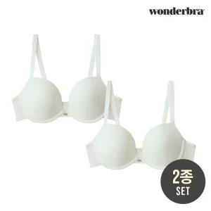 [브라 1+1]  에센셜 원더볼드 크림 브라 2종 WBWBR2N20_2