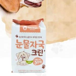 애견 물티슈 눈물 자국 제거 강아지 크리너 30매/귀/세정제/눈/청소/애견귀/지우개/귀지/이어/클리너
