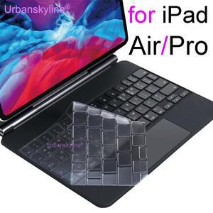 IPad Pro 12.9 11 용 매직 키보드 커버 10.5 Air 5 4 3 7 8 9 10 스마트 케이스 폴리오 실리콘 보호대 스킨
