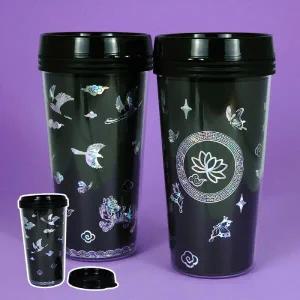 아트박스/오렌지몰 자개공예 DIY 전통 자개스티커 텀블러물병 470ml-옵션