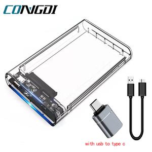 USB 3.0 HDD 인클로저 2.5인치 SATA SSD 하드 드라이브 케이스5Gbps 전송 속도 포함 모바일 외부 하우징 하