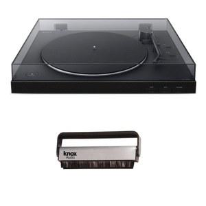 PS-LX310BT 무선 턴테이블, 블루투스 연결 번들, 탄소 섬유 정전기 방지 기록 브러시 (2개 품목)