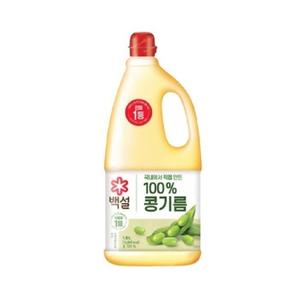 백설 100 콩기름 1.8L x 3개