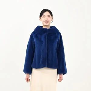 우진모피(WJ) 코펜하겐 퍼 휘메일풀스킨 블루 밍크코트 국내생산 본사직영