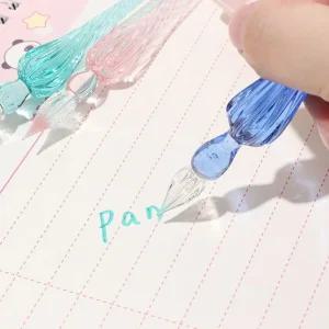 유리 글라스펜 딥펜 캘리그라피 유리만년필