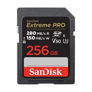[미국배송] 샌디스크 256GB 익스트림 프로 SDXC UHS-II 메모리 카드 - C10 U3 V60 6K 4K UHD SD SDSDXEP-256G-GN4IN