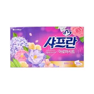 샤프란 아로마시트 후레쉬드림 티슈형 섬유유연제/세탁/보조제/드라이/향기/정전기/방지/냄새/보호/건조기