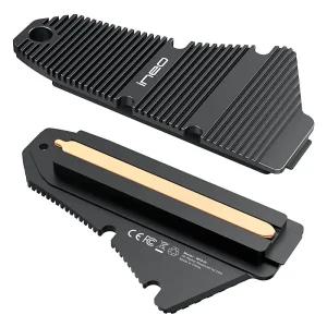 Ineo PS5 방진 방열판 M.2 NVME SSD PS5용 (PS5 슬림 프로용 아님) 마그네슘 알루미늄 합금 순수 구리 스트