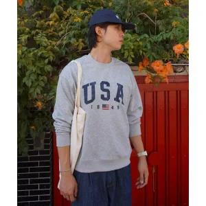 매장정품 후아유 WHO.A.U USA Printing Sweatshirt WHMWF4T02U 136931