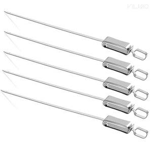 빌바오 간편 슬라이드 바비큐 꼬치 5p세트 45cm 스텐그릴꼬치