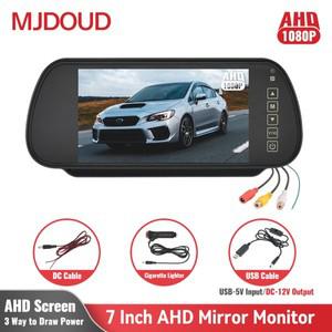 MJDOUD 7인치 자동차 AHD 룸 미러 모니터 차량 주차 TFT LCD 스크린 후방 카메라 카메라 Rervesing Dispaly