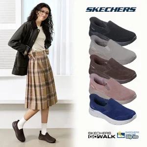 스케쳐스 25FW 여성 소가죽 고워크 슬립인스