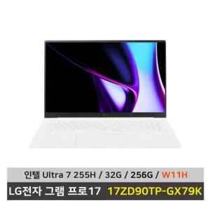 LG전자 그램 프로17 17ZD90TP-GX79K SSD 256GB+32GB+Win11설치 한컴+무선마우스+패드 KW