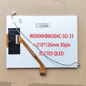 TEYES CC3 와 호환되는 라디오용 QLED 스크린 WD090HBM30AC-SO-33 IC-7705 9 인치 30 핀 210x126mm 720x128
