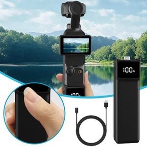 DJI 오즈모 포켓 3 액션 카메라 배터리 핸들 그립 5000mAh 휴대용 충전기, 셀카 V Y0J3용 고속 파워 뱅크