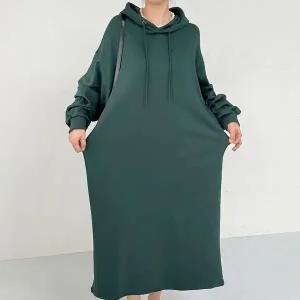 [하프클럽/] 데일리긴팔후드원피스 RAV233M509 빅사이즈