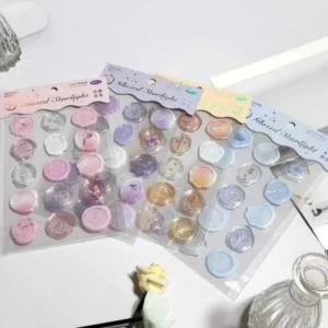실링 왁스스티커 블루  스티커 청첩장스티커 왁스 (45kD6)