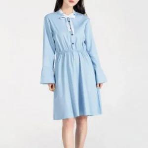 하객룩 데일리 여자레이스넥긴팔원피스 치마 (46nHB)