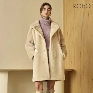 [ROBO] 로보 스페인 리버시블 카라 하프 무스탕