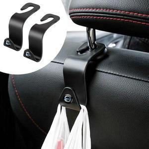 볼보 XC90 C30 T6 S60 C70 V40 V70 V60 S80 S40 용 자동차 보관 펜던트 내부 2pc 플라스틱 카시트 뒤 분리