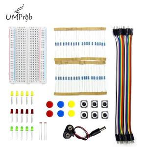 스타터 키트 R3 Arduino Diy 학교 교육 실험실용 미니 소형 브레드보드 LED 점퍼 와이어 버튼