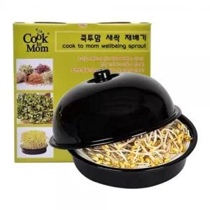 원형 콩나물 재배기 블랙 새싹 재배기 콩나물 기르기 새싹용기 콩나물재배 새싹재배기 교육용 키우기